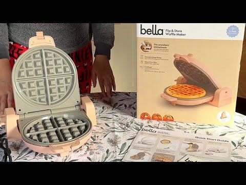 Bella Flip and Store Waffle Maker Unboxing and Review