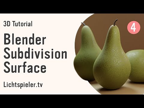 Blender Subdivision Surface • Einsteiger Tutorial Deutsch • Teil 4 • Blender 3.0