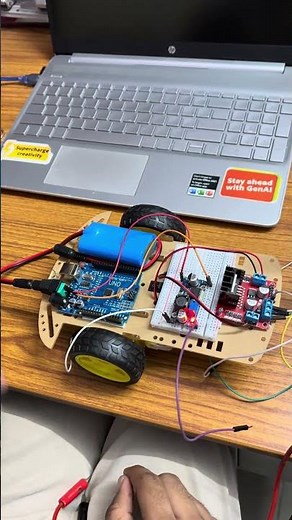 Autonomous Robot Using Arduino UNO and 2WD chassis Comment Get the full Detaile #arduino #robot #2wd