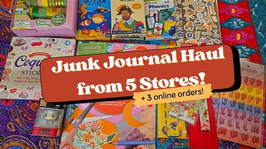 🌟Awesome Multi-Store Junk Journal Haul! ✂️