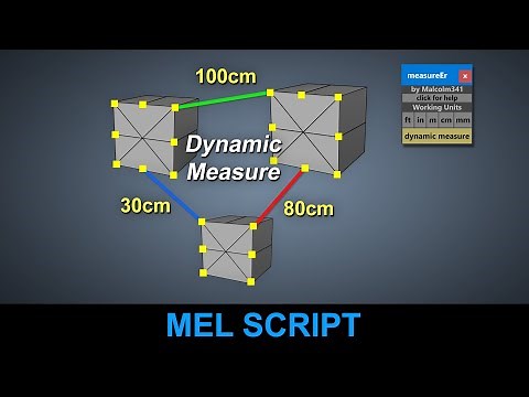 Dynamic Measuring Toolbox for Maya