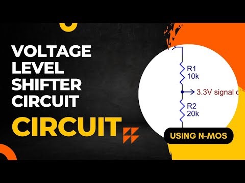 bi-directional level translator circuit | Level shifter circuit with MOSFET | voltage level shifter