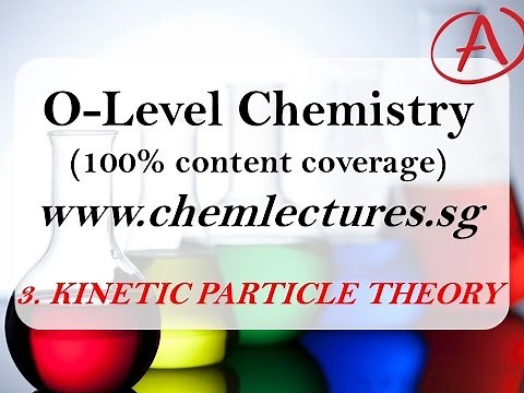 (3rd of 19 Chapters) Kinetic Particle Theory - GCE O Level Chemistry Lecture