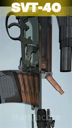 SVT-40 ⚔️🔫 Soviet Semi-Auto Power | Poder soviético adelantado a su tiempo 🪖 #usa #gunhistory