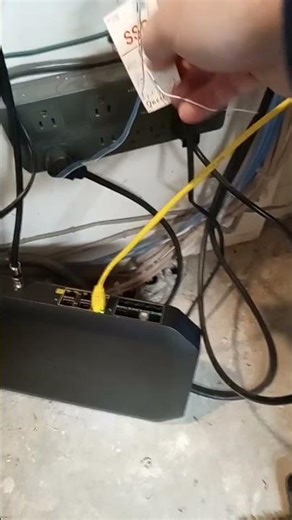 working on fixing fax line at work. dropped modem and wire broke a couple weeks ago didn't know