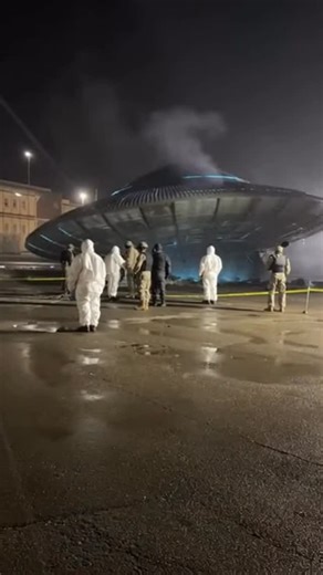 Светлана Васичкина | I am filming as I approach the scene. Lying on the ground in front of me is a crashed UFO disc, broken and partially destroyed. Its surface... | Instagram