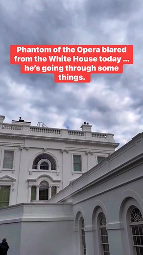 🎭 President Trump’s inner theater kid shining through today as he blared Phantom of the Opera on the White House speakers. | Mercado Media