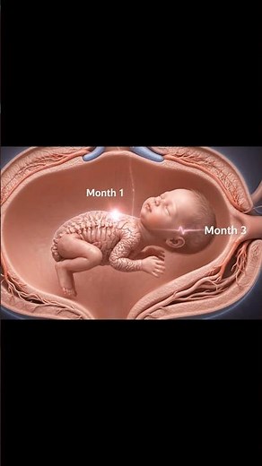 Baby Growth Month by Month (3D)🤯 #viral #shorts #baby
