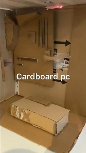 Cardboard pc #gaming #pcbuild #gamingpc
