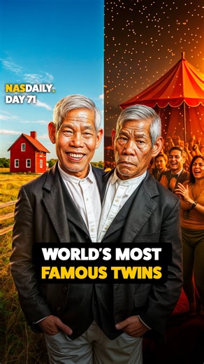world’s most famous twins fame won’t give you happiness, but a simple family life will That’s 1 minute, see you tomorrow for Day 72! | Nas Daily