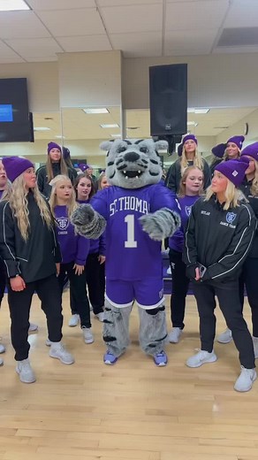 Tommie’s got some moves…@St. Thomas Dance Team 💜 #dancetok #dancetrend #mascot #collegemascots #danceteam