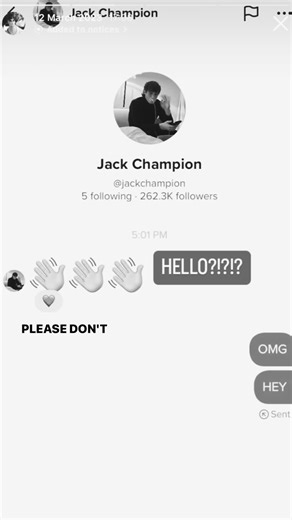 Jack Champion's Awkward DM Moment