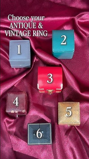 Pick a box, and find out which antique or vintage gemstone ring is yours! #PickABox #ChooseYourBox