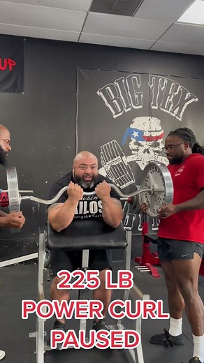 Power Curl Workout with 225LB for Stronger Biceps