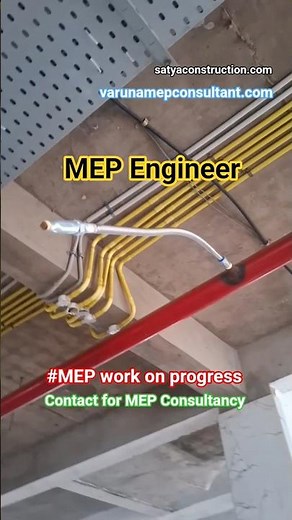 MEP work on progress #mep #mepdesign #mepengineering #civil #engineering #building#satyaconstruction