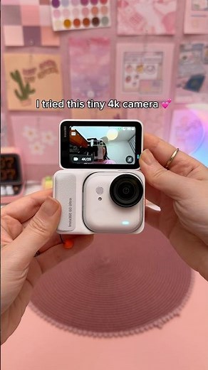 I tried this tiny 4k camera 💕| vlogging camera | insta360