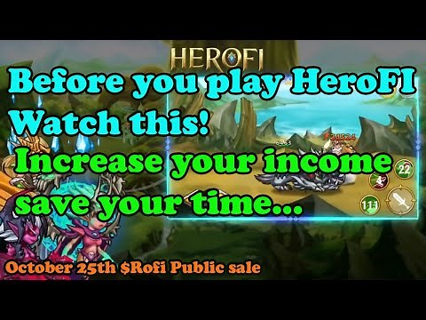 HEROFI THE WORLDS FIRST NFT GAME TO DEVELOP A PARALLEL UNIVERSE | ROFI PUBLIC SALES OCTOBER 25TH