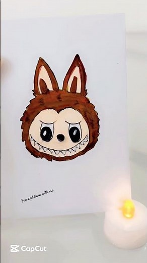 How to Draw Labubu Step by Step ✨ | Viral Cute Character Drawing #shorts #labubu