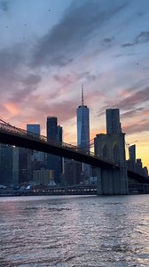 5.2K views · 328 reactions | Spring Sunsets at Brooklyn Bridge Photo alexanewyorkcity you can follow us on Youtube https://www.youtube.com/@TimesSquareNewYork | New Yorkers Live | Facebook
