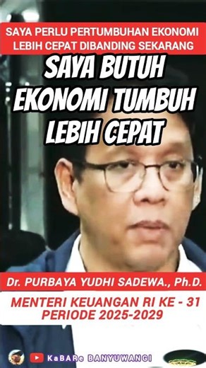 I NEED THE ECONOMY TO GROW FASTER