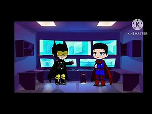 batman, superman and the pink kryptonite (gacha club)