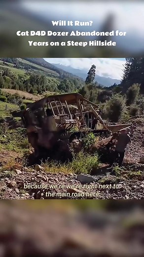 Rescatar un dozer Caterpillar D4D abandonado