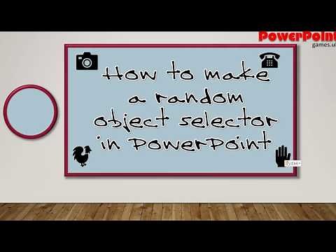 RANDOM OBJECT SELECTION - PowerPoint Tutorial - PART 1