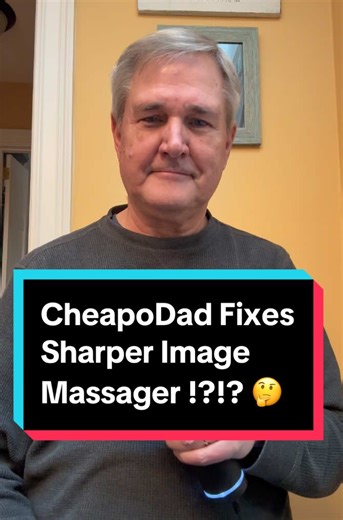 How to fix your Sharper Image massager massage gun maybe #techtok #diy #cheapodad #fix #massager @sharperimagebrand