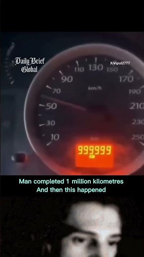 Man completes 1 million kilometres and then... #shorts #ytshorts #car #technology