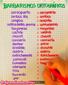 44K views · 88 reactions | Ejemplos de Barbarismos | Aprende con María | Facebook