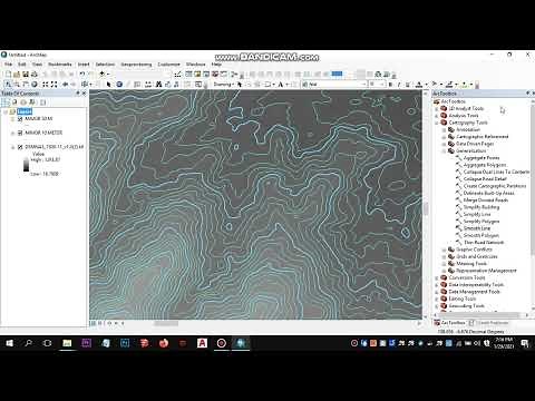 Cara Membuat Peta Kontur (Topografi) dengan Software ArcGIS (Contoh TUGAS)