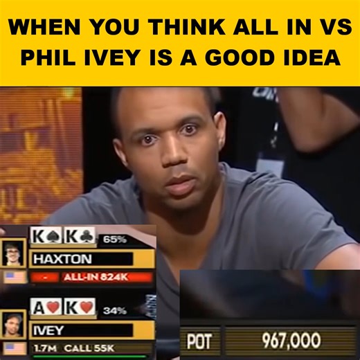 297K views · 1.3K reactions | WHEN YOU THINK ALL IN VS PHIL IVEY IS A GOOD IDEA | Tari tari | Facebook