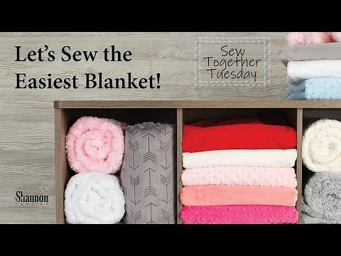 How to Sew an Easy Cuddle® Minky Fabric Blanket