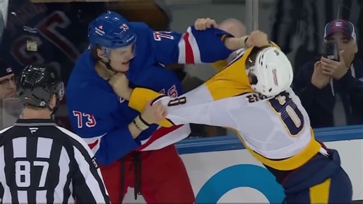 Rangers’ Rempe scraps with Englund after his hit on Blankenburg
