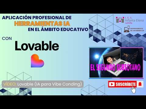 Crea tus propias Apps Educativas sin saber programar con Lovable e IA