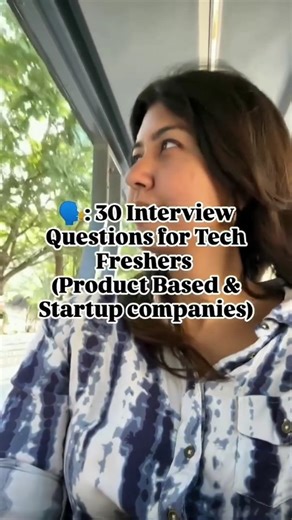 Swati Jha | AI . Tech . Lifestyle on Instagram: "🎯 30 Most Expected Interview Questions for Tech Freshers (2025) Cracking product-based & startup interviews in 2025 isn’t about luck anymore. It’s about knowing what they actually ask. After analysing real interview experiences from companies like Google, Zomato, CRED, Razorpay & more, this list covers: ⚡ DSA questions freshers actually face ⚡ Core CS concepts interviewers test ⚡ Logic & edge-case questions most candidates miss ⚡ Real-world probl