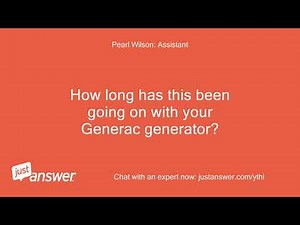 How can I open my generac protector generator without they