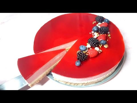 Raspberry and white chocolate Bavarian cream