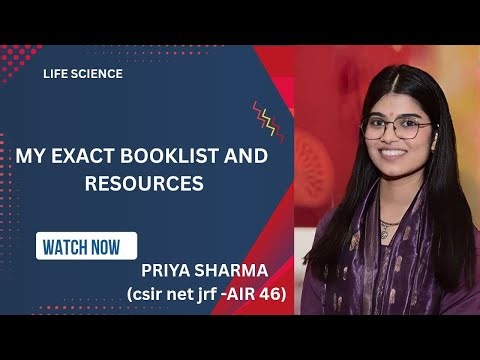 CSIR NET Life Sciences Booklist & Resources | What I Used for AIR 46