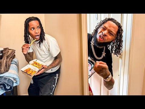 HIDING IN THE CLOSET & EATING MY BESTFRIEND DOORDASH ORDER..