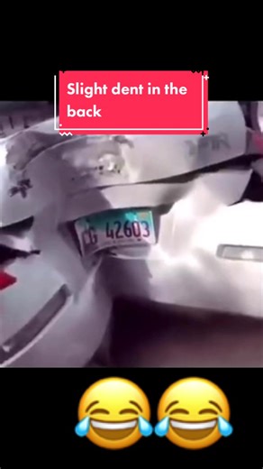 He got a slight dent in the back#4upage #😂😂😂😂😂 #fyp #foryou #funny #comedy #laugh #viralvideo #foryoupage #dent #backyardigans