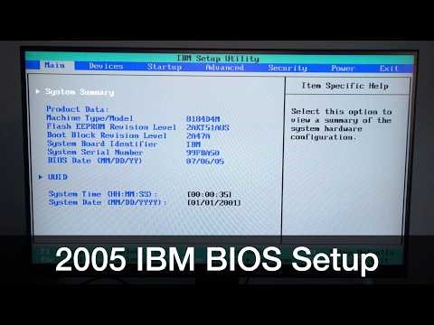 2005 IBM PC BIOS Setup!