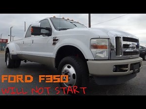 Ford F-350, Diesel 6.4 Will not crank will not turn over no start no run.