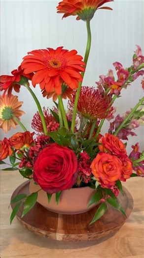 DIY Fall Flower Centerpiece Tutorial | Persimmon Orange Flower Kit