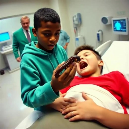 18 Doctors Couldn't Save Billionaire's Son Until - The Poor Black Boy Spots What They Missed.. What in the world? I I can't believe he got it out. This is impossible. Minutes passed. Nobody spoke. The only sound was the steady beeping of the heart monitor. Then Jallen tilted his head. He leaned closer. His eyes narrowed. There, he whispered. What? Dr. Monroe stepped forward. What did you see? Jalen pointed at Elliot's throat. There's something wrong right there. The way his throat moves when the