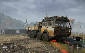 SnowRunner - Taiwan Transport TATRA-T813 Load & Transport Concrete Slab @ Factory Gounds