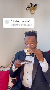 63K views · 1K reactions | Did you just learn what an aria is? • According to Wikipedia an aria is a self-contained piece for one voice, with or without instrumental or orchestral accompaniment, normally part of a larger work. • Shoutout @tankandthebangas for the libretto • #Opera #aria | Babatunde Hip Hopera | Facebook