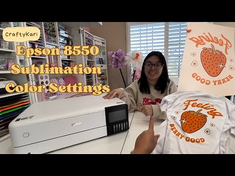 Colors settings on Epson 8550 Converted Sublimation Printer | Fix Epson 8550 Colors - Mac