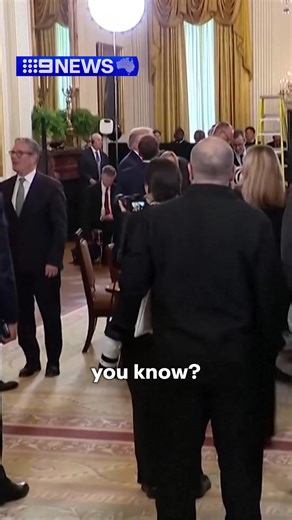 A hot microphone in the White House East Room has caught Donald Trump boasting to French President Emmanuel Macron that Vladimir Putin wants to make a deal “for me”. #9News | 9 News
