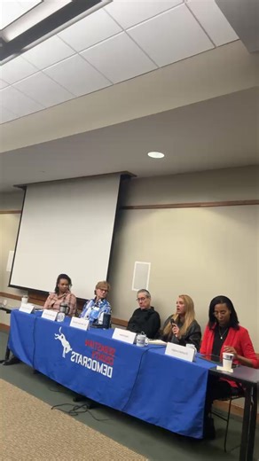 Great town hall meeting tonight Fort Smith Public Library Healthcare Now. Speakers were Dr.Brittany L Hudson,Rep.Denise Garner, Dr.Hershey Garner, Patti Irwin, and Crystal Lougin. | Democratic Party of Sebastian County